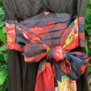 Ted Baker black Maxi kimono dress.